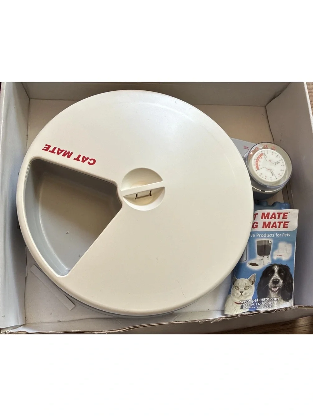 Cat Mate Automatic Pet Feeder - White